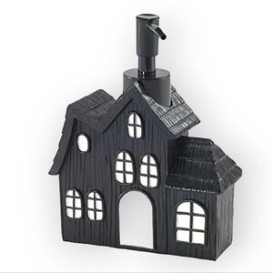 Avanti Black Haunted House Mansion Halloween Soap Pump Dispenser
